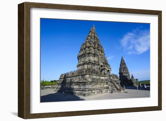 The Prambanan Temple Complex, UNESCO World Heritage Site, Java, Indonesia, Southeast Asia, Asia-Michael Runkel-Framed Photographic Print