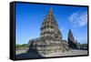 The Prambanan Temple Complex, UNESCO World Heritage Site, Java, Indonesia, Southeast Asia, Asia-Michael Runkel-Framed Stretched Canvas