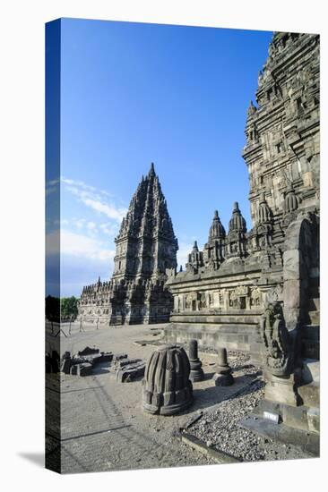 The Prambanan Temple Complex, UNESCO World Heritage Site, Java, Indonesia, Southeast Asia, Asia-Michael Runkel-Stretched Canvas