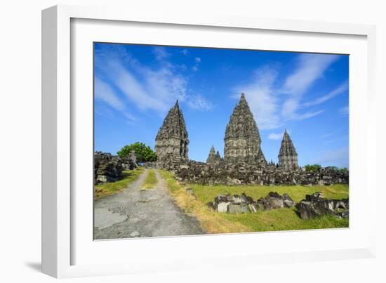 The Prambanan Temple Complex, UNESCO World Heritage Site, Java, Indonesia, Southeast Asia, Asia-Michael Runkel-Framed Photographic Print