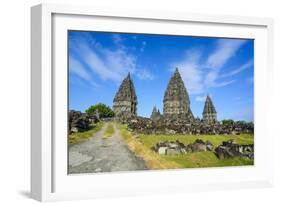 The Prambanan Temple Complex, UNESCO World Heritage Site, Java, Indonesia, Southeast Asia, Asia-Michael Runkel-Framed Photographic Print