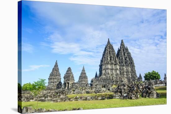 The Prambanan Temple Complex, UNESCO World Heritage Site, Java, Indonesia, Southeast Asia, Asia-Michael Runkel-Stretched Canvas