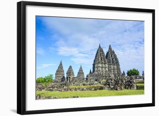 The Prambanan Temple Complex, UNESCO World Heritage Site, Java, Indonesia, Southeast Asia, Asia-Michael Runkel-Framed Photographic Print