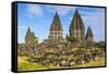 The Prambanan Temple Complex, UNESCO World Heritage Site, Java, Indonesia, Southeast Asia, Asia-Michael Runkel-Framed Stretched Canvas