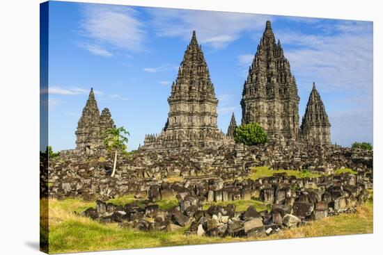 The Prambanan Temple Complex, UNESCO World Heritage Site, Java, Indonesia, Southeast Asia, Asia-Michael Runkel-Stretched Canvas