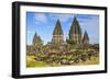 The Prambanan Temple Complex, UNESCO World Heritage Site, Java, Indonesia, Southeast Asia, Asia-Michael Runkel-Framed Photographic Print