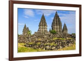 The Prambanan Temple Complex, UNESCO World Heritage Site, Java, Indonesia, Southeast Asia, Asia-Michael Runkel-Framed Photographic Print