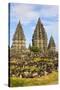 The Prambanan Temple Complex, UNESCO World Heritage Site, Java, Indonesia, Southeast Asia, Asia-Michael Runkel-Stretched Canvas