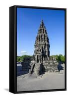 The Prambanan Temple Complex, UNESCO World Heritage Site, Java, Indonesia, Southeast Asia, Asia-Michael Runkel-Framed Stretched Canvas