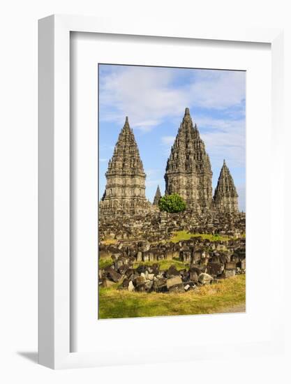 The Prambanan Temple Complex, UNESCO World Heritage Site, Java, Indonesia, Southeast Asia, Asia-Michael Runkel-Framed Photographic Print