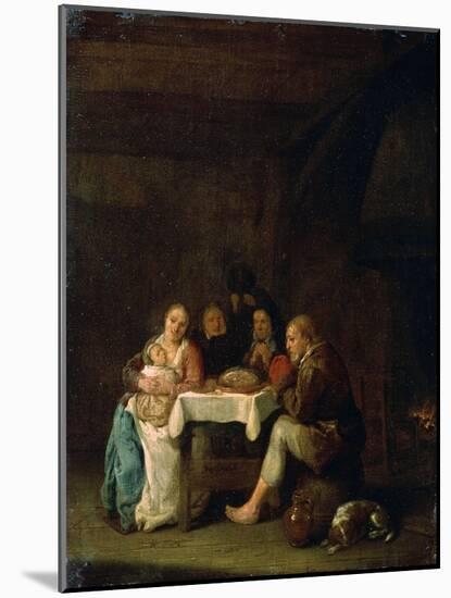 The Prayer before Dinner, 17th Century-Pieter Meulener-Mounted Giclee Print