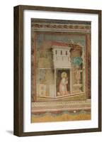 The Prayer Before the Crucifix of St Damian-Giotto di Bondone-Framed Giclee Print