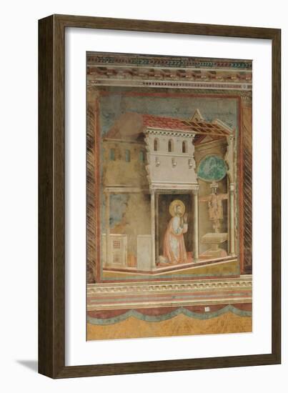 The Prayer Before the Crucifix of St Damian-Giotto di Bondone-Framed Giclee Print