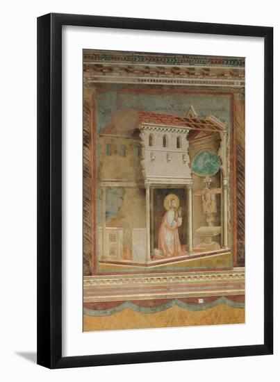 The Prayer Before the Crucifix of St Damian-Giotto di Bondone-Framed Giclee Print