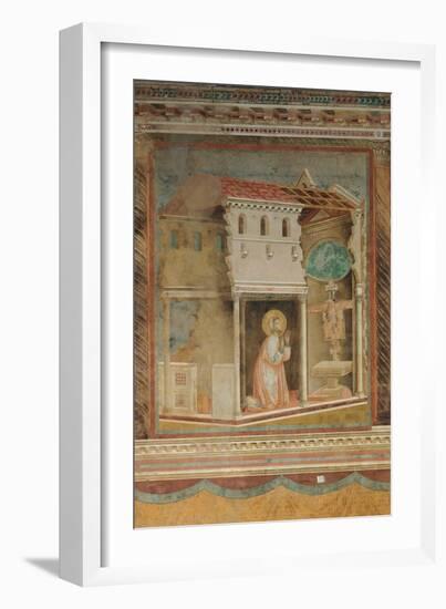 The Prayer Before the Crucifix of St Damian-Giotto di Bondone-Framed Giclee Print