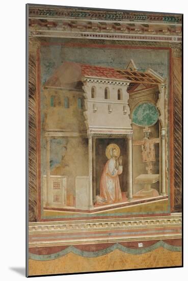 The Prayer Before the Crucifix of St Damian-Giotto di Bondone-Mounted Giclee Print