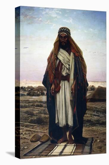 The Prayer in the Desert (Bedouin in Prayer), 1876-Stephen Ussi-Stretched Canvas