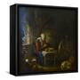 The Prayer of the Spinner, 1645-Gerard Dou-Framed Stretched Canvas