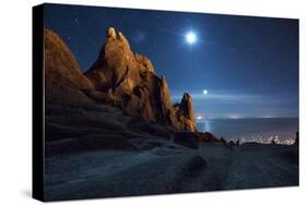 The Pre-Inca, Chiripa Culture, Horca Del Inca Ruins at Night Near Copacabana-Alex Saberi-Stretched Canvas