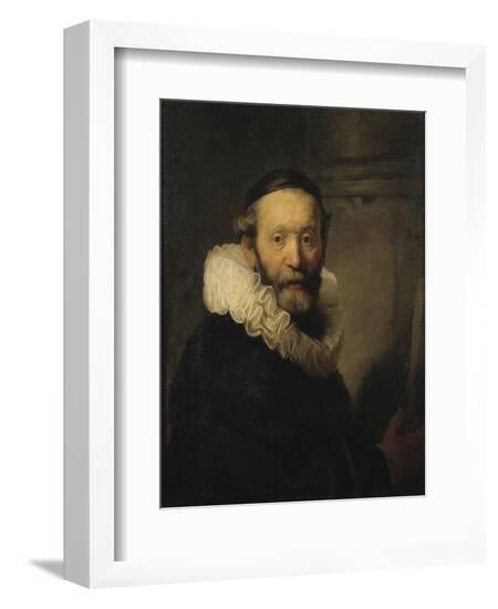 The Preacher Johannes Uttenbogaert, c.1633-Rembrandt Harmensz. van Rijn-Framed Giclee Print