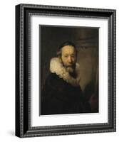 The Preacher Johannes Uttenbogaert, c.1633-Rembrandt Harmensz. van Rijn-Framed Giclee Print