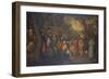 The Preaching of Saint John the Baptist-Hendrik Avercamp-Framed Premium Giclee Print