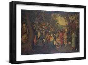 The Preaching of Saint John the Baptist-Hendrik Avercamp-Framed Giclee Print