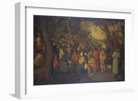 The Preaching of Saint John the Baptist-Hendrik Avercamp-Framed Giclee Print