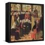 The Preaching of St. Ambroise-Ambrogio Borgognone-Framed Stretched Canvas