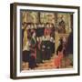 The Preaching of St. Ambroise-Ambrogio Borgognone-Framed Giclee Print