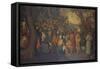 The Preaching of St. John the Baptist-Pieter Breugel the Younger-Framed Stretched Canvas