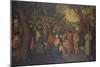 The Preaching of St. John the Baptist-Pieter Breugel the Younger-Mounted Giclee Print