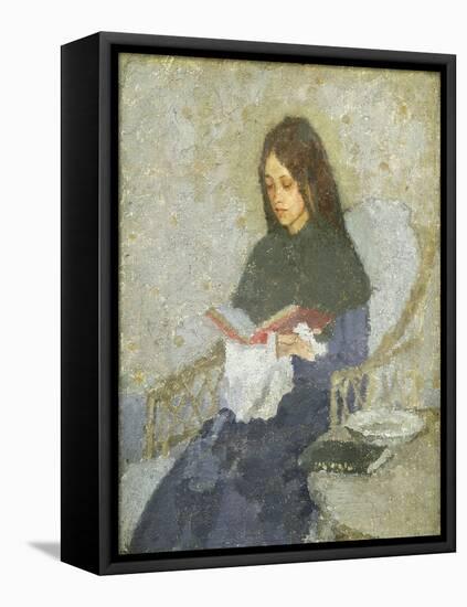 The Precious Book-Gwen John-Framed Stretched Canvas
