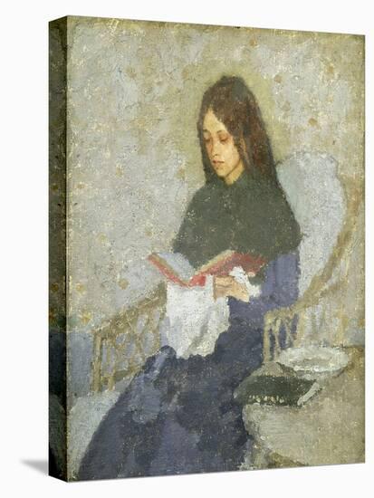 The Precious Book-Gwen John-Stretched Canvas