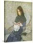 The Precious Book-Gwen John-Stretched Canvas