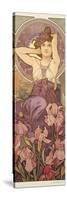 The Precious Stones: Amethyst, 1900-Alphonse Mucha-Stretched Canvas