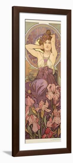 The Precious Stones: Amethyst, 1900-Alphonse Mucha-Framed Giclee Print