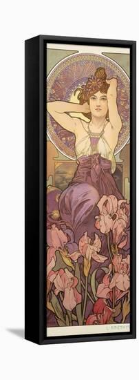 The Precious Stones: Amethyst, 1900-Alphonse Mucha-Framed Stretched Canvas