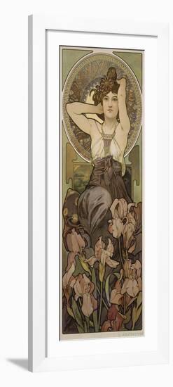 The Precious Stones: Amethyst, 1900-Alphonse Mucha-Framed Giclee Print