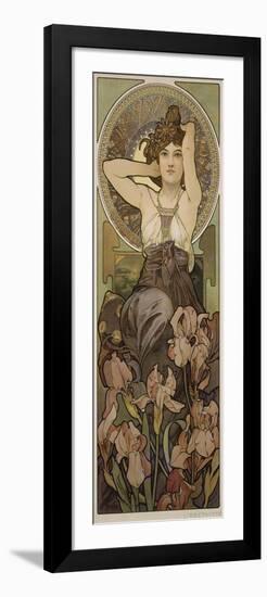 The Precious Stones: Amethyst, 1900-Alphonse Mucha-Framed Giclee Print