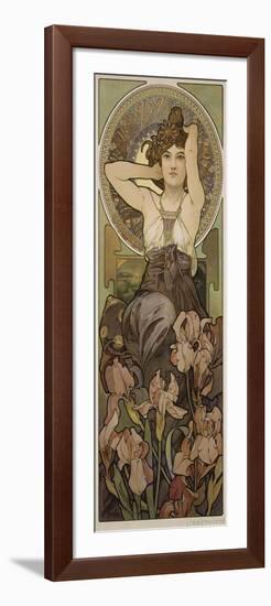 The Precious Stones: Amethyst, 1900-Alphonse Mucha-Framed Giclee Print