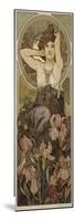 The Precious Stones: Amethyst, 1900-Alphonse Mucha-Mounted Premium Giclee Print