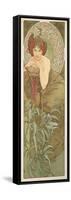 The Precious Stones: Emerald, 1900-Alphonse Mucha-Framed Stretched Canvas