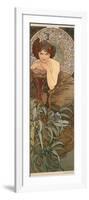 The Precious Stones: Emerald, 1900-Alphonse Mucha-Framed Giclee Print