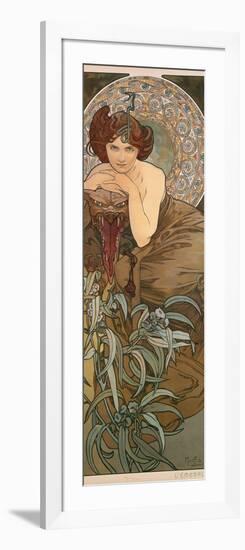 The Precious Stones: Emerald, 1900-Alphonse Mucha-Framed Giclee Print