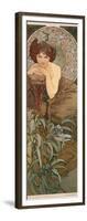 The Precious Stones: Emerald, 1900-Alphonse Mucha-Framed Giclee Print