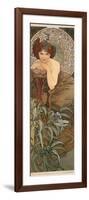 The Precious Stones: Emerald, 1900-Alphonse Mucha-Framed Giclee Print