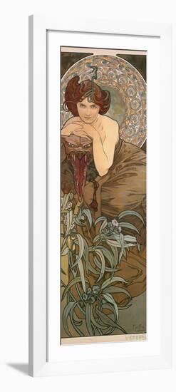 The Precious Stones: Emerald, 1900-Alphonse Mucha-Framed Giclee Print