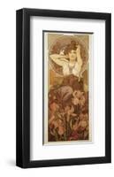 The Precious Stones: L'Amethyste-Alphonse Mucha-Framed Premium Giclee Print