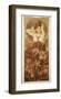 The Precious Stones: L'Amethyste-Alphonse Mucha-Framed Premium Giclee Print